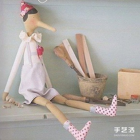 不织布匹诺曹娃娃DIY 手工布艺制作匹诺曹人偶
