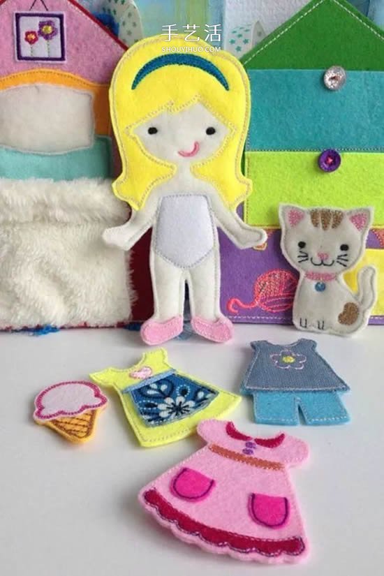 自制换装娃娃的方法 几块布片就让孩子玩不停