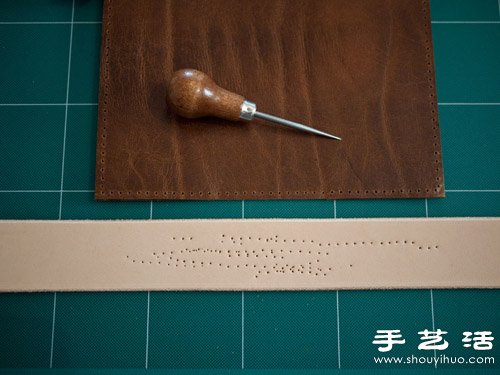 自制护照夹 皮夹子手工制作图解