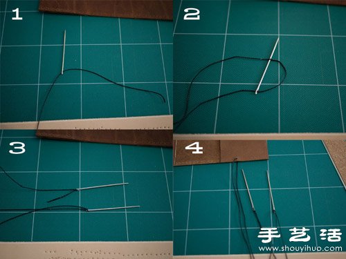 自制护照夹 皮夹子手工制作图解