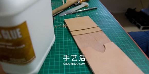 带卡包功能手机套DIY 自制皮革卡包手机套教程