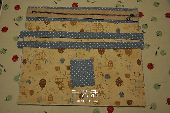 不织布笔袋手工教程 手工制作布艺笔袋图解
