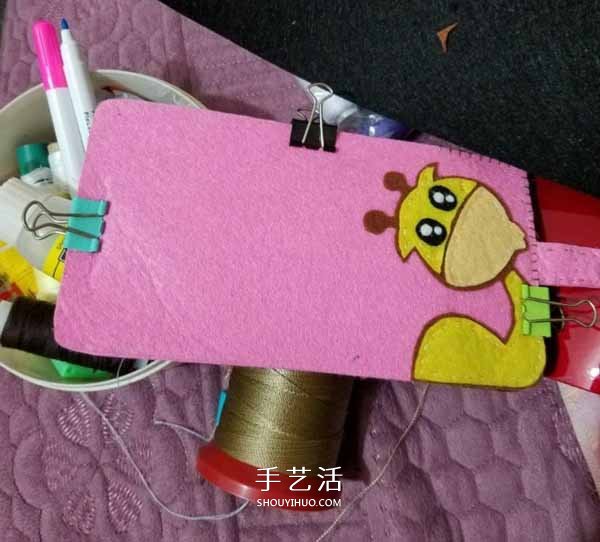 不织布制作卡通钱包 布艺DIY可爱风女生钱包