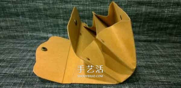 复古风牛皮纸钱包的做法 长款钱包用牛皮纸做