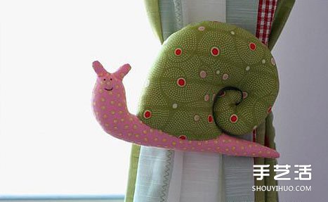 不织布蜗牛DIY教程 布艺蜗牛玩具手工制作图解