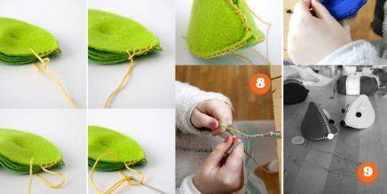 不织布教程：布艺制作小老鼠毛绒玩具
