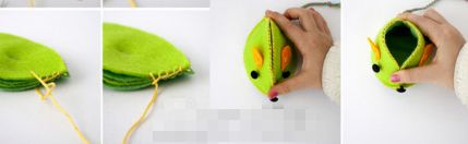 不织布教程：布艺制作小老鼠毛绒玩具