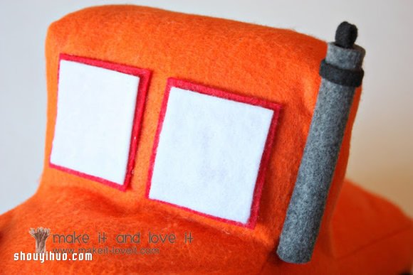 可爱不织布玩具卡车货车布艺手工制作方法