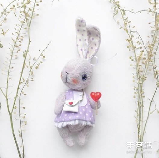 各种卖萌的手工布艺兔宝宝作品图片