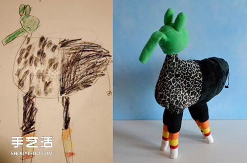 创意手工涂鸦玩偶图片 让孩子的想象成为真实