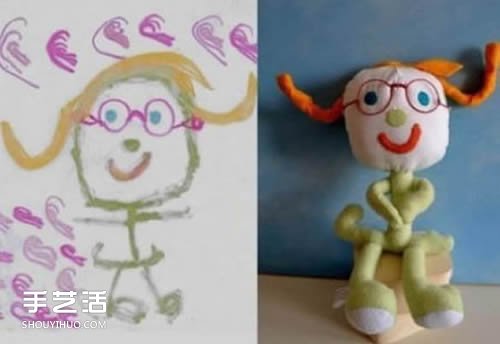 创意手工涂鸦玩偶图片 让孩子的想象成为真实