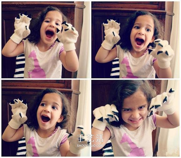 猫爪手套的制作方法 自制儿童猫爪玩具教程
