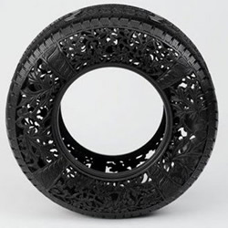 轮胎手工DIY的艺术品
