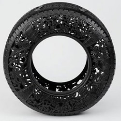 轮胎手工DIY的艺术品