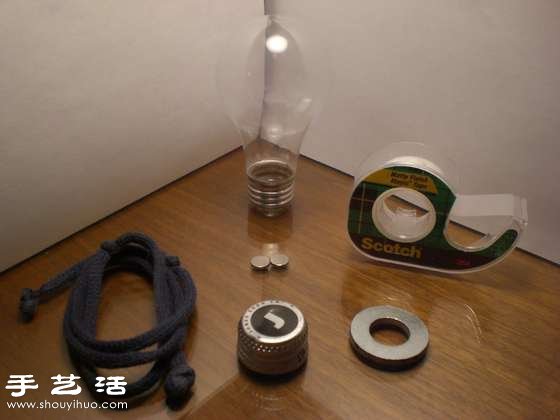 白炽灯泡废物利用DIY制作浪漫小油灯