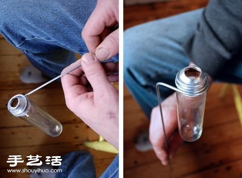 灯泡+铁丝 废物利用制作艺术范儿花瓶