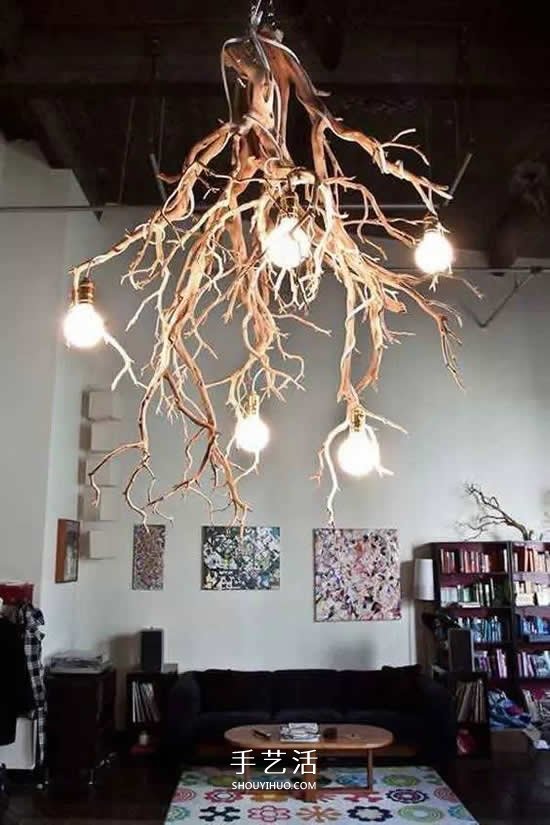 树枝手工制作大全图片 怪不得有人捡这么多！
