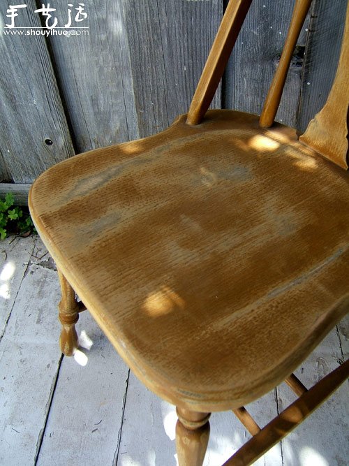 旧椅子翻新DIY色彩渐变椅子