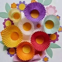 最简单蛋糕纸花的做法 蛋糕纸手工制作可爱小花