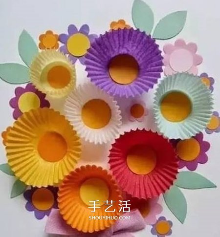 最简单蛋糕纸花的做法 蛋糕纸手工制作可爱小花