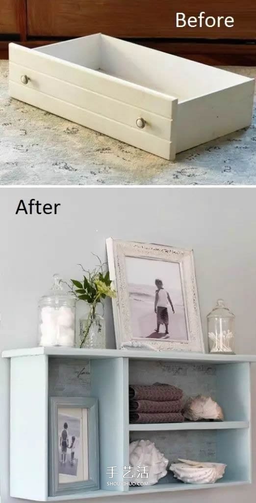 创意旧抽屉改造DIY 简单做成好看又实用家具