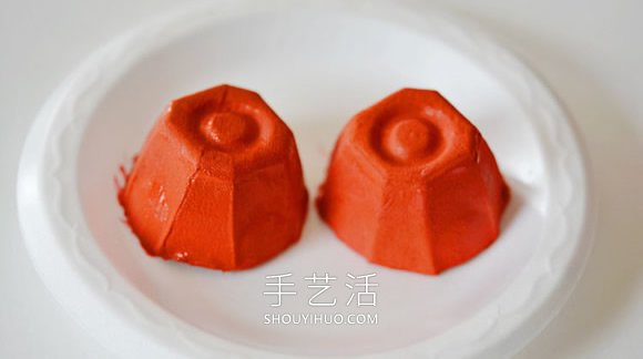 蛋盒手工制作瓢虫的教程