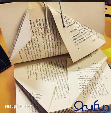 旧书内页折纸，让人一打开便被其中创意惊艳