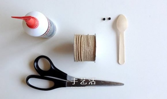 一次性勺子制作小动物 简单勺子创意手工图片