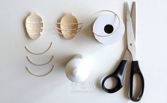 一次性勺子制作小动物 简单勺子创意手工图片
