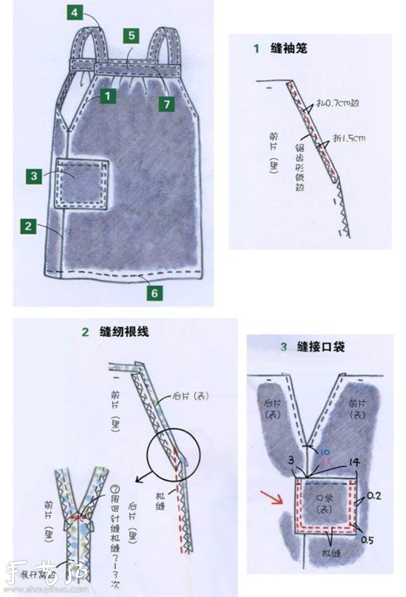 自制吊带牛仔裙 牛仔裙手工制作教程