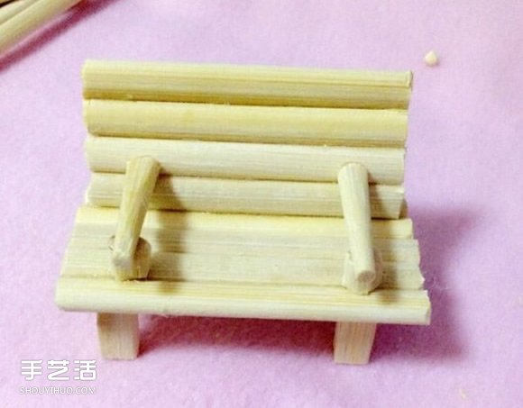 一次性筷子手工制作带扶手椅子的方法图解