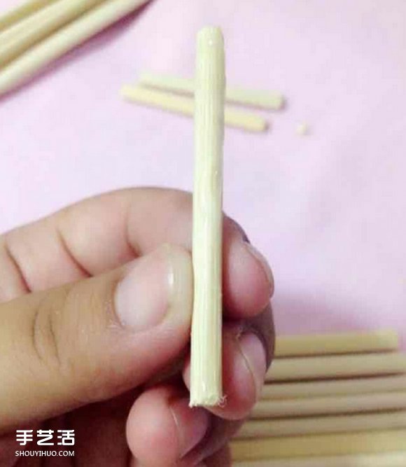一次性筷子手工制作带扶手椅子的方法图解