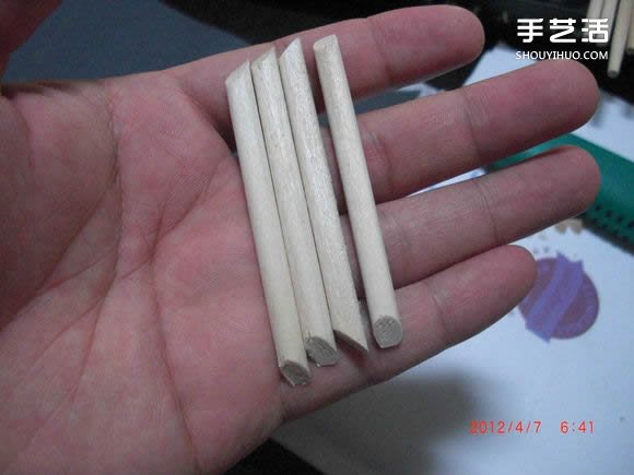 筷子和竹签制作埃菲尔铁塔模型的详细图解教程