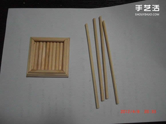 筷子和竹签制作埃菲尔铁塔模型的详细图解教程