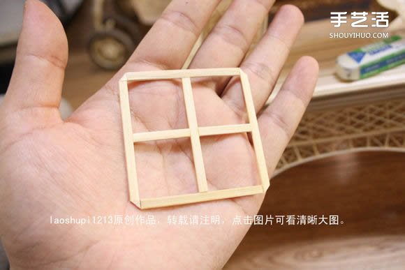 筷子和竹签制作埃菲尔铁塔模型的详细图解教程