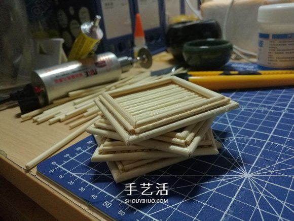 竹签手工制作埃菲尔铁塔模型的详细图解教程