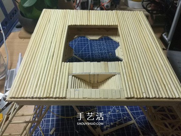 竹签手工制作埃菲尔铁塔模型的详细图解教程