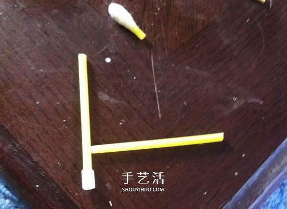 烤串竹签废物利用 手工制作迷你浮桥船的方法