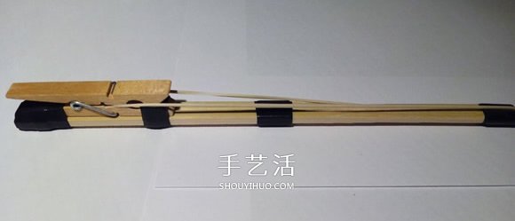 一次性筷子和衣夹手工制作橡皮筋枪