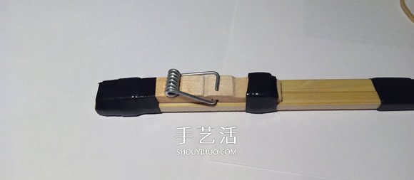 一次性筷子和衣夹手工制作橡皮筋枪