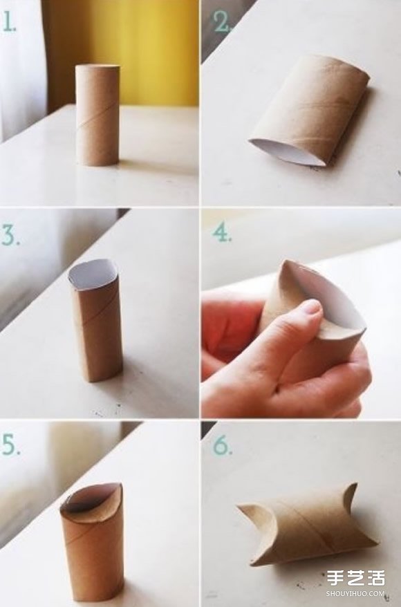 卫生纸卷筒做包装盒教程 卷纸芯盒子制作图解