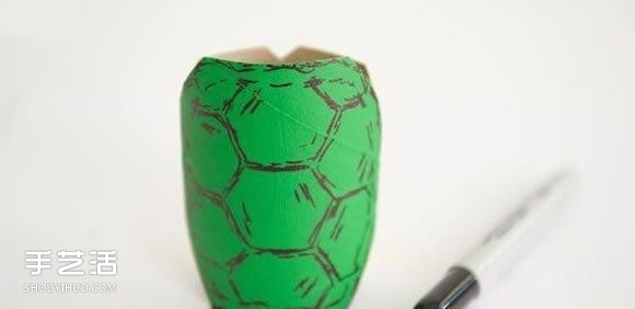 忍者神龟手偶玩具制作 卷纸筒手工制作忍者神龟