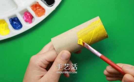 幼儿手工制作小蛇方法 卷纸筒废物利用做小蛇