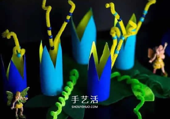 幼儿卷纸筒手工制作 神奇大树和城堡任你选