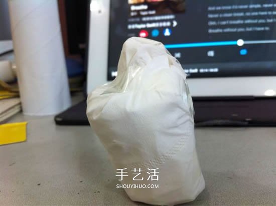 卫生纸筒的废物利用 手工DIY制作卫生纸婚纱