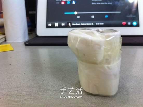 卫生纸筒的废物利用 手工DIY制作卫生纸婚纱