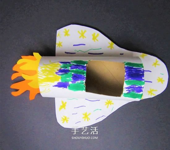 幼儿园手工制作航天飞机的简单做法图解
