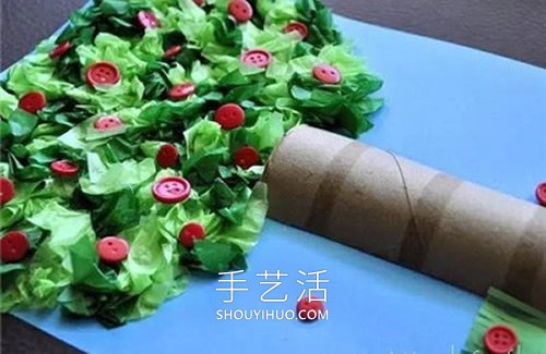 春天大树手工制作教程 简单又可爱！