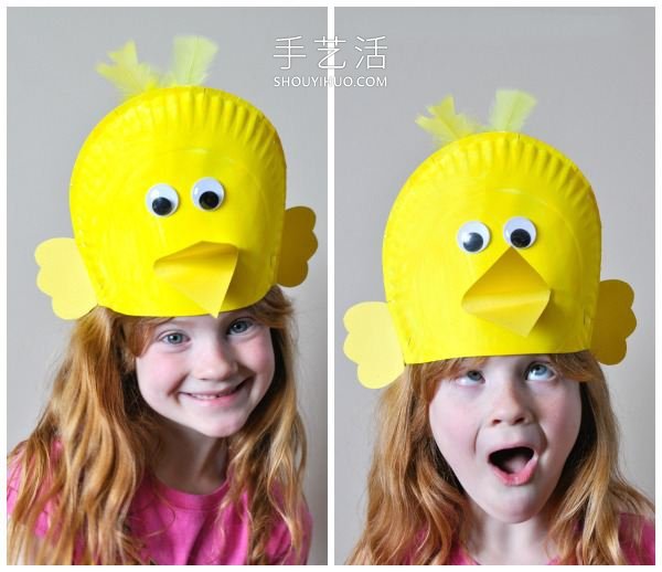 搞笑的纸盘鸟帽制作 让孩子变成快乐小鸟！