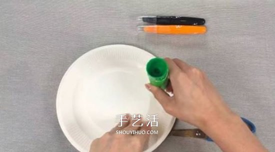 幼儿园简单小手工 用纸餐盘做可爱小刺猬方法